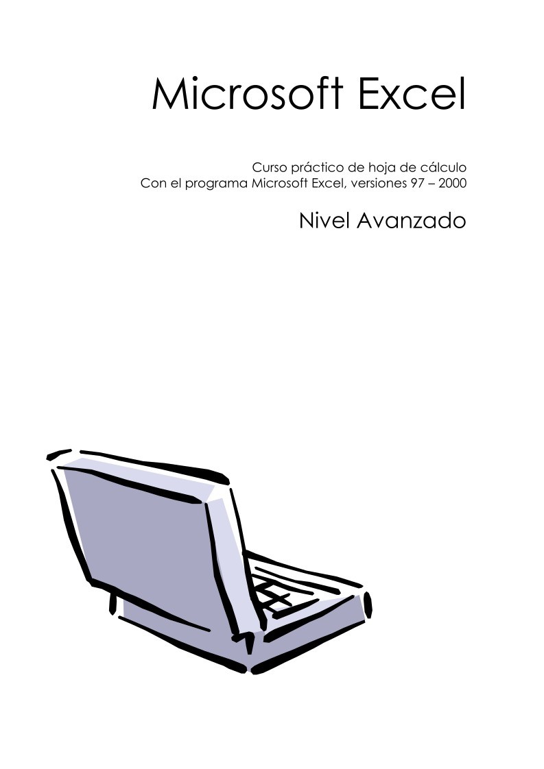 Imágen de pdf Curso práctico de hoja de cálculo Con el programa Microsoft Excel, versiones 97 - 2000 - Nivel Avanzado